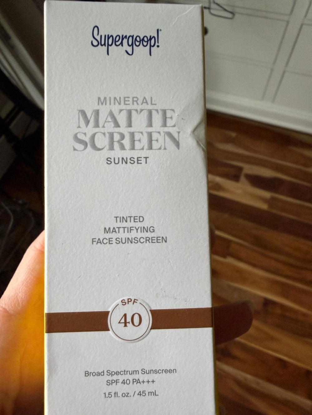 Supergoop! Mineral Matte Screen Tinted Face Sunscreen - Sunset (White, Brown)